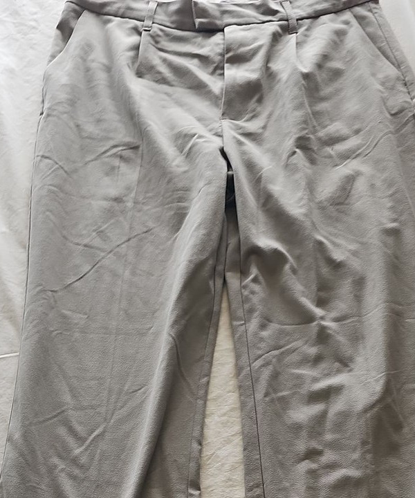 Pull&Bear Men's Grey Chino Trousers Wide Leg Size XL R793 - Image 6