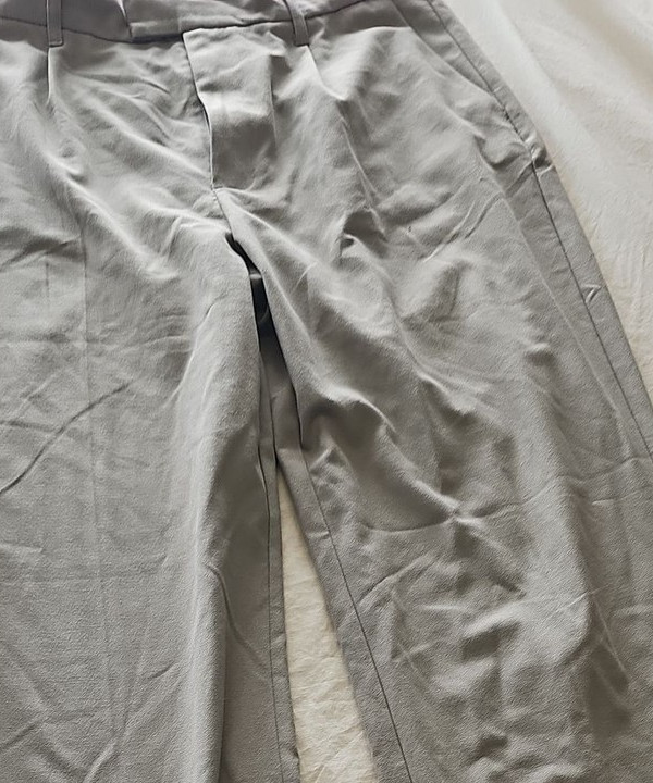 Pull&Bear Men's Grey Chino Trousers Wide Leg Size XL R793 - Image 10