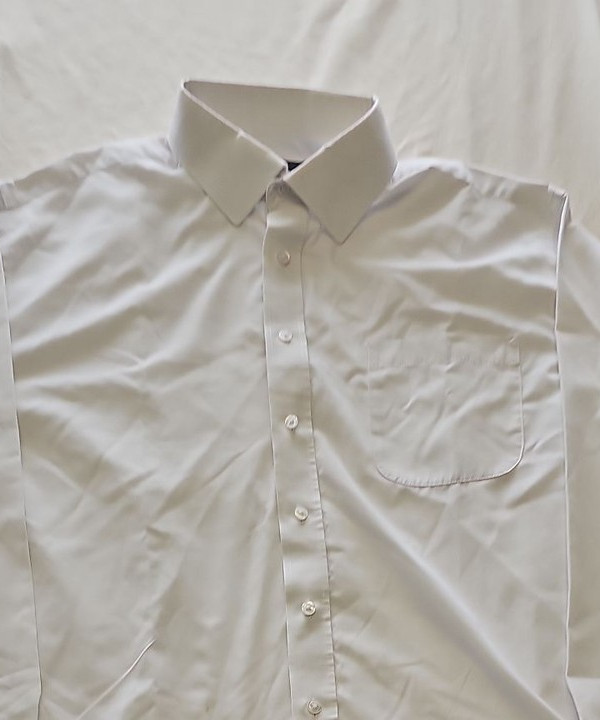 M&S Collection White Regular Fit Long Sleeve Dress Shirt 18 S810 - Image 7