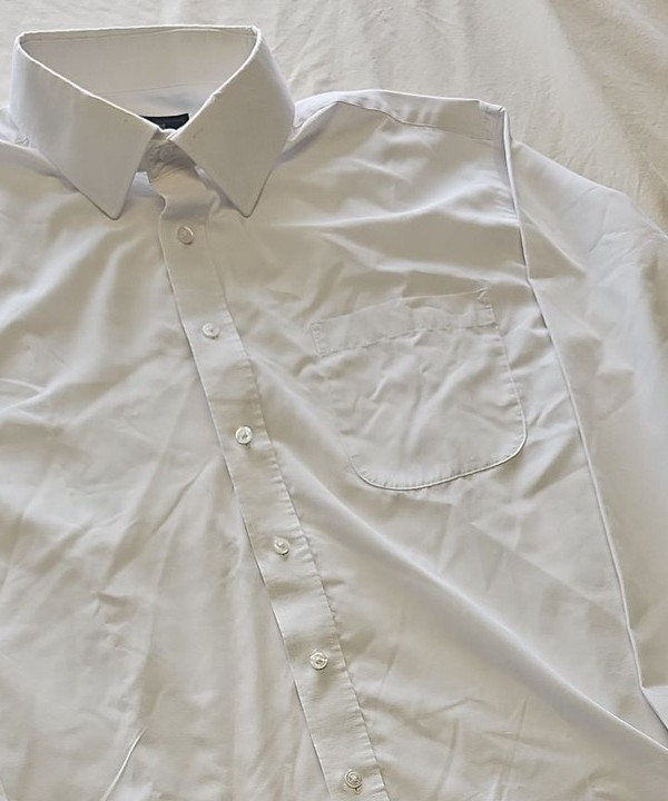 M&S Collection White Regular Fit Long Sleeve Dress Shirt 18 S810 - Image 11