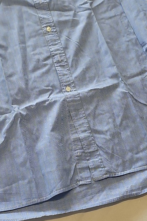 Charles Tyrwhitt Men's Light Blue Plaid Dress Shirt 17.5 36 S805 - Image 12