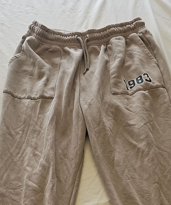 F&F Active Men's Tan Fleece-Lined Joggers - Size L T823 - Image 5