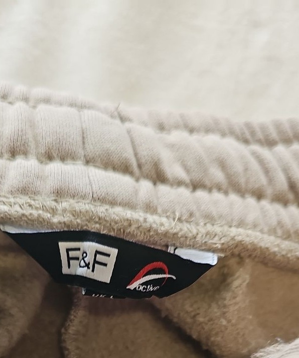 F&F Active Men's Tan Fleece-Lined Joggers - Size L T823 - Image 7