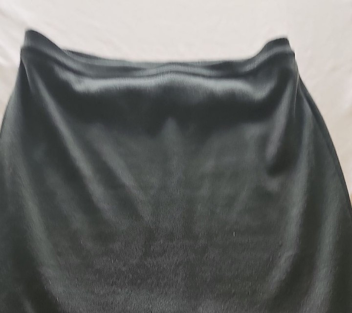 Vintage Italian-Made Dark Forest Green Acrylic Knit Pencil Skirt Size16 T836 - Image 8