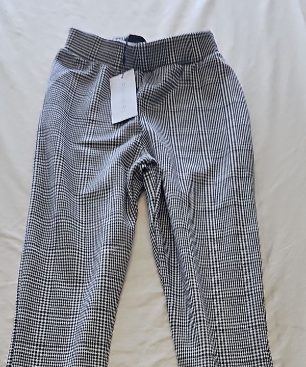 PixieGirl Monochrome Houndstooth Print Flare Leg Trousers - NWT uk8 T826 - Image 6