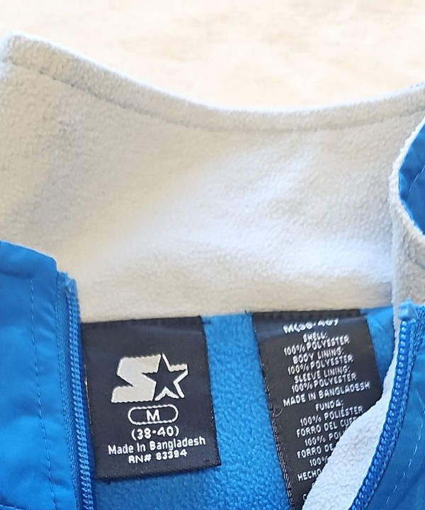 Vintage Starter Blue Track Jacket Medium Men's Windbreaker M X868 - Image 9