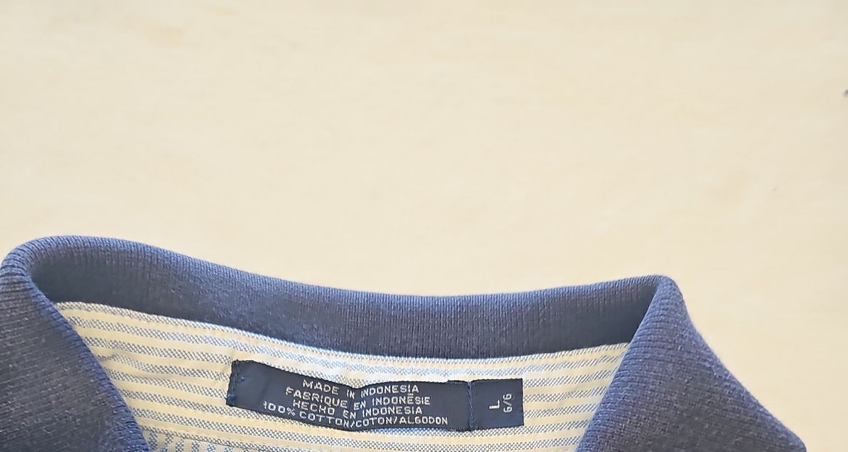 Tommy Hilfiger Men's Navy Blue Piqué Polo Shirt L V862 - Image 11