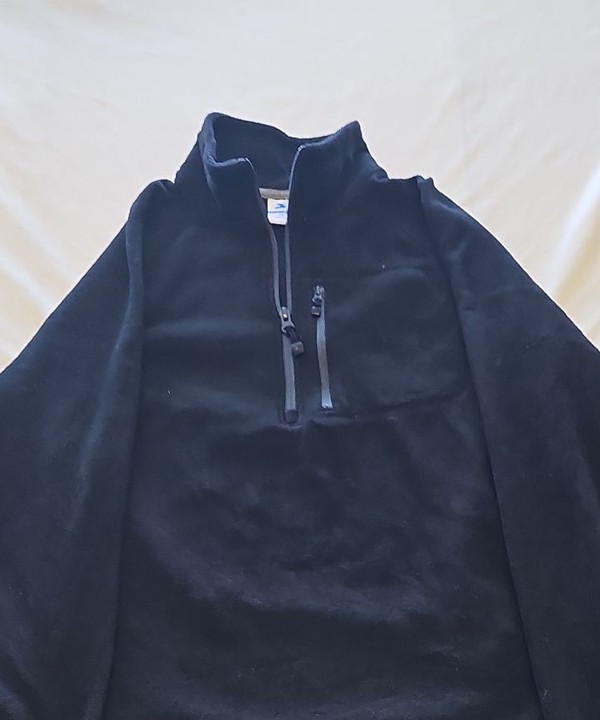 Vintage Starter Black Quarter-Zip Fleece Pullover - Size M X872 - Image 8