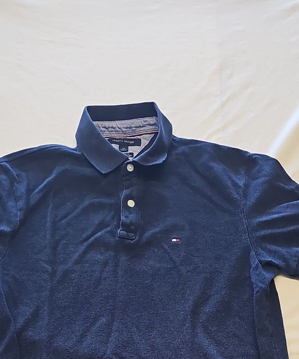 Tommy Hilfiger Men's Classic Fit Pique Polo Shirt Navy Blue Small Y879 - Image 12