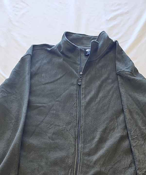 Vintage Starter Men's Charcoal Grey Full-Zip Fleece Jacket 2XL AA909 - Image 8