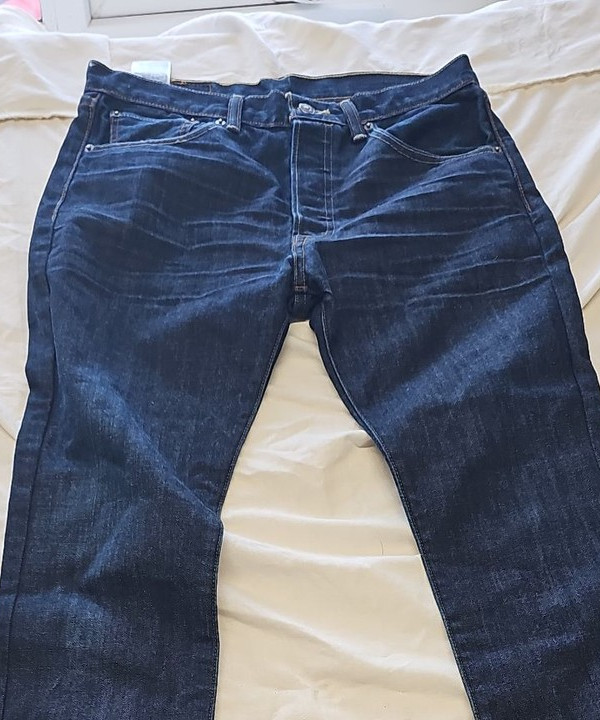 Levi Strauss & Co. 501 Original Straight Fit Jeans Dark Wash 32x34 EE982 - Image 11