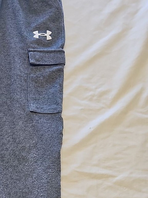 Under Armour Youth Grey Cargo Fleece Joggers FF402 - Image 10