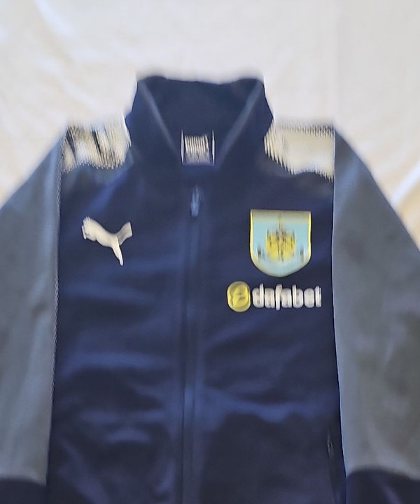 Puma Burnley FC Training Track Jacket Navy Grey Dafabet Men's L FF411 - Image 6