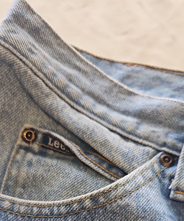 Vintage Lee Light Wash Straight Leg Jeans w32 l32 DD962 - Image 9
