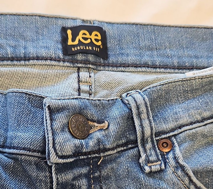 Lee Regular Fit Blue Denim Jeans for Men w30 l32 CC948 - Image 9