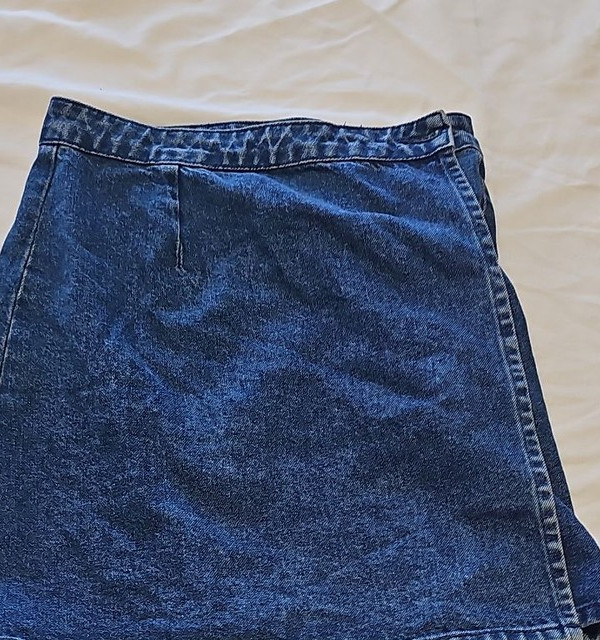 ASOS Denim Mini Skirt in Mid Blue Wash uk8 CC942 - Image 6