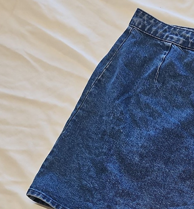 ASOS Denim Mini Skirt in Mid Blue Wash uk8 CC942 - Image 10