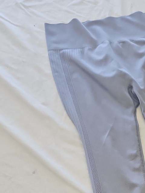 Women's High-Waisted Seamless Performance Leggings in Periwinkle Blue L MM51 - Image 11