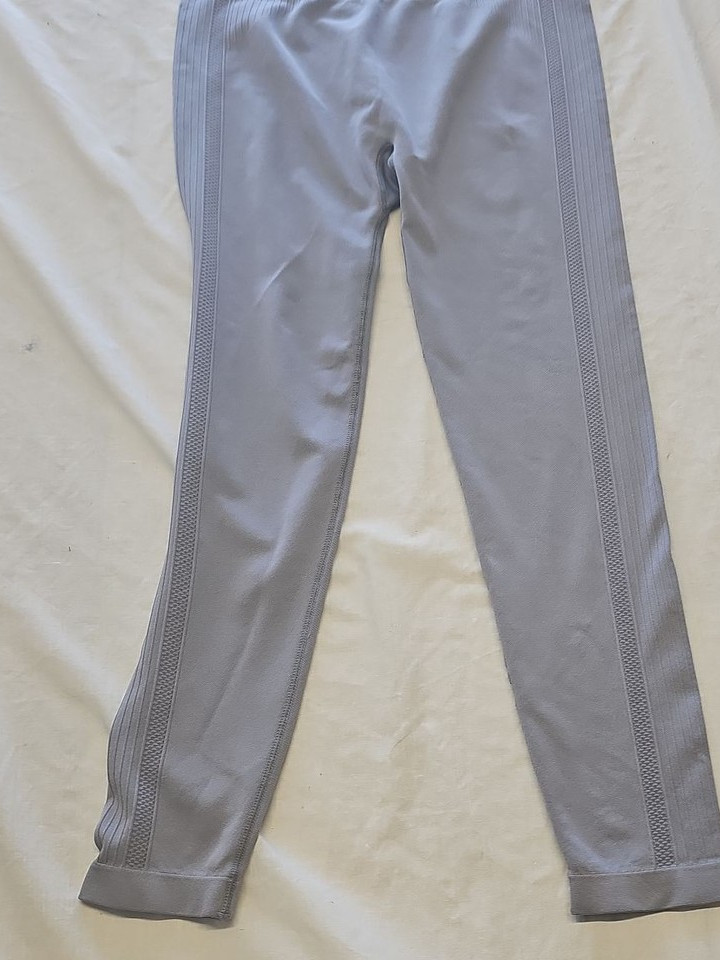 Women's High-Waisted Seamless Performance Leggings in Periwinkle Blue L MM51 - Image 6