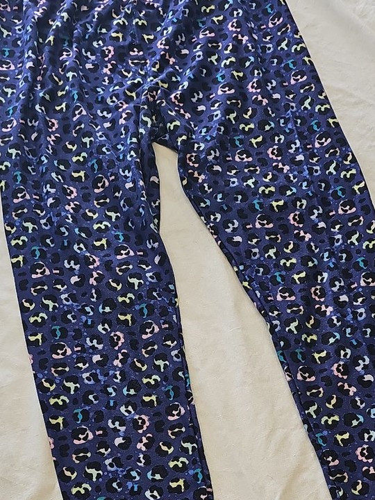 Lucy Locket Loves Kids Leopard Print Leggings size 1 w24 elasticated LL33 - Image 11