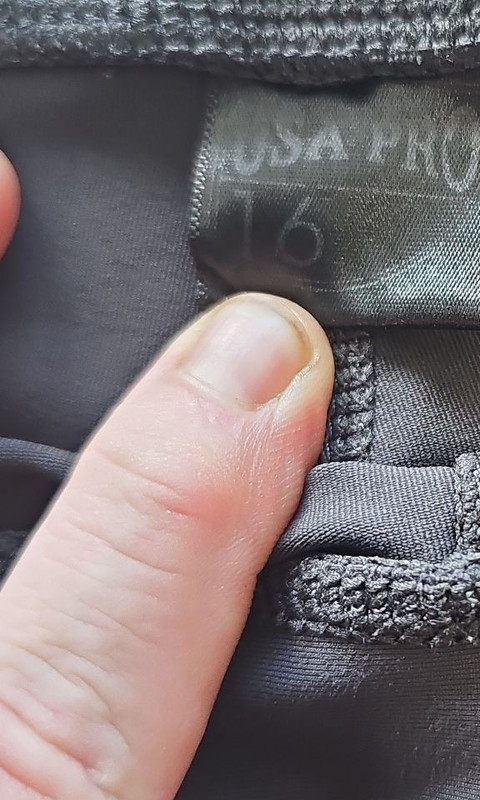 USA Pro Women's Black Capri Cropped Leggings Size 16 LL403 - Image 8