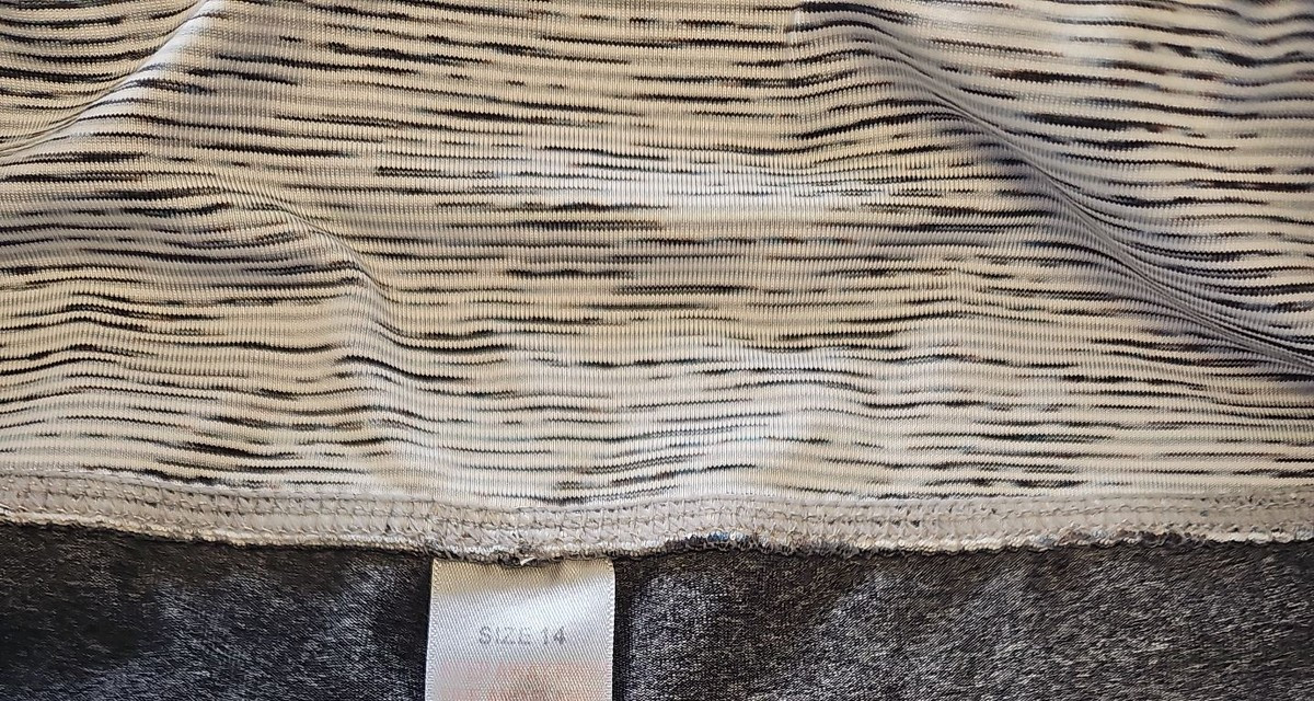 Matalan Grey Space-Dye Cropped Sports Leggings Size 14 LL18 - Image 8