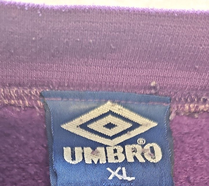 Vintage Umbro Purple Embroidered Graphic Sweatshirt XL KK1001 - Image 10