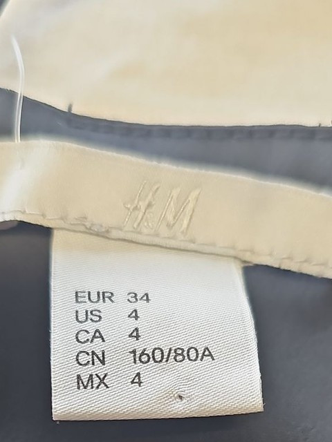 H&M Black Satin Cocktail Dress with Spaghetti Straps eur34 LL202 - Image 10