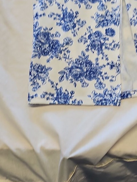 SHEIN MOD Blue Toile Floral Print Midi Dress with Slit size 8/10 KK206 - Image 8