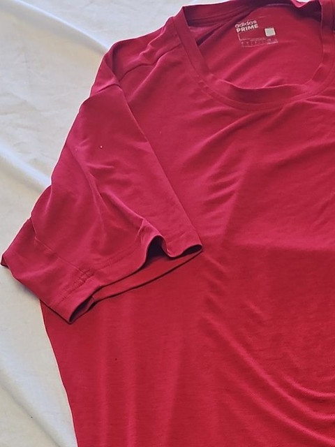 Adidas Prime Climalite Red Performance T-Shirt L KK190 - Image 12