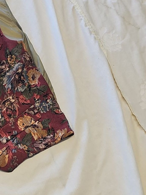 Vintage Amaranto Floral Tapestry Waistcoat - Size 12 KK187 - Image 12