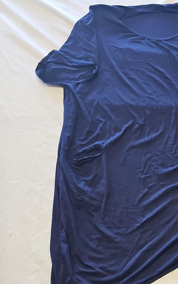 Porte A Porte Fashion Navy Blue Lagenlook Tunic Top - Made in Italy Kk186 - Image 10