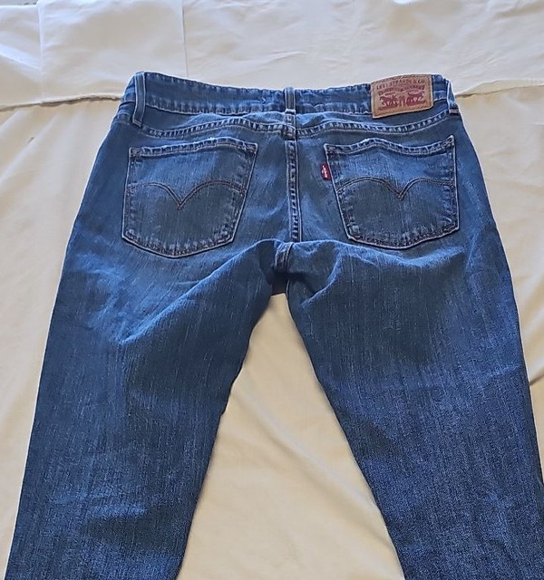 Levi's 711 Skinny Jeans Mid-Wash Blue Waist 26 GG996 - Image 10