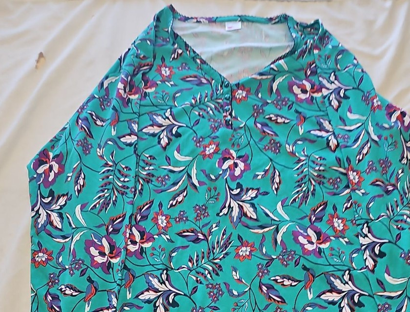 Damart Thermolactyl Floral Print Long Sleeve Top GG993 - Image 5