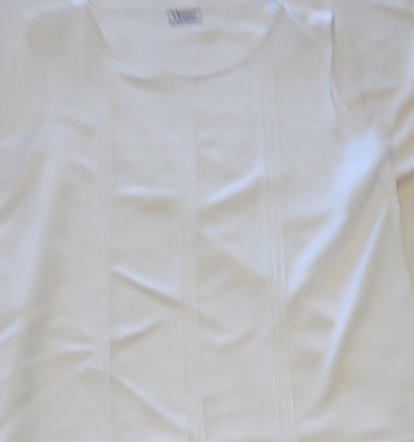 Vintage Classics First Avenue White Pleated Sleeveless Blouse GG995 - Image 10