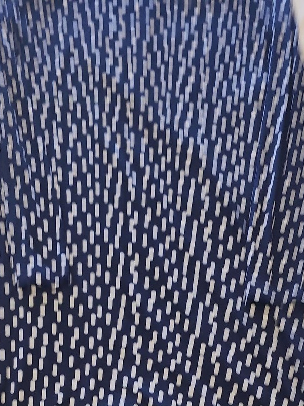 Marks & Spencer Navy Polka Dot Jersey Midi Skirt uk10 GG989 - Image 7