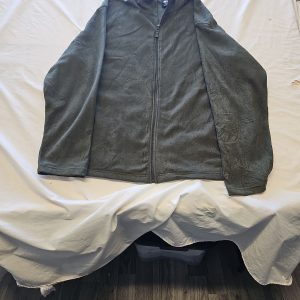 Vintage Starter Men's Charcoal Grey Full-Zip Fleece Jacket 2XL AA909