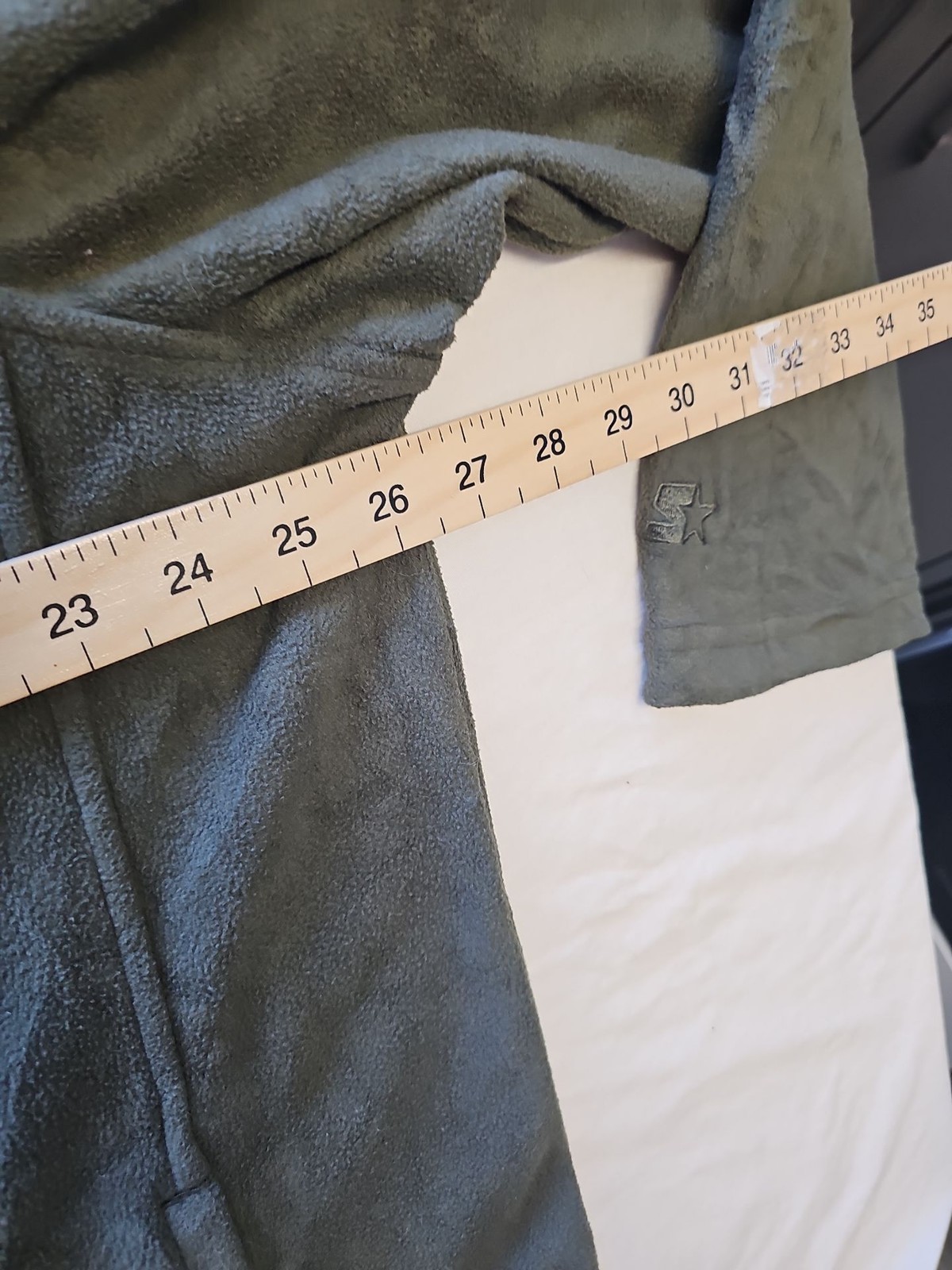 Vintage Starter Men's Charcoal Grey Full-Zip Fleece Jacket 2XL AA909 - Image 6
