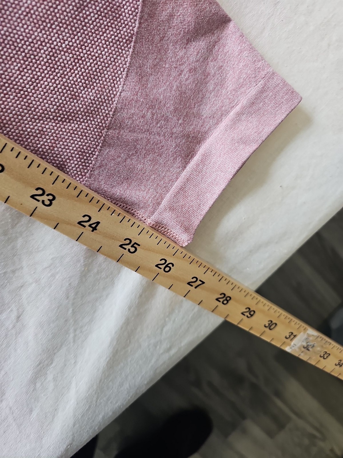 USA Pro Seamless High-Waisted Marl Leggings in Dusty Pink Uk18 727 - Image 5