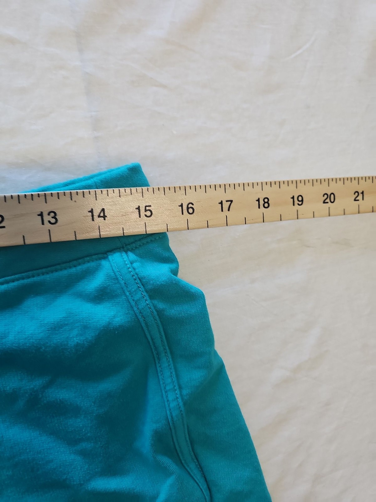 Papaya Women's Teal Cotton-Blend Lounge Shorts Size 12 Z894 - Image 4