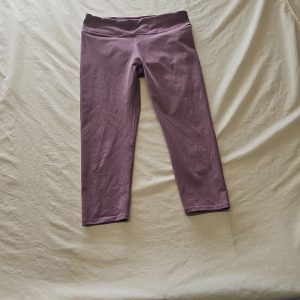 Fabletics Women's High-Waisted Cropped Leggings in Mauve M P729