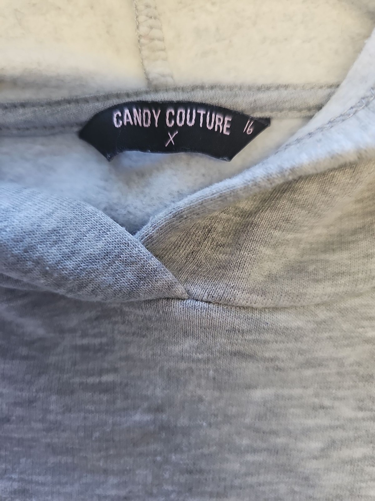 Candy Couture Grey Graphic Hoodie – ‘I Have Nothing To Say’ 16 Y886