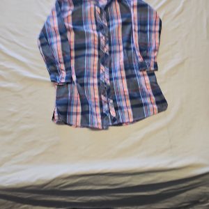 Next Checked Plaid Flannel Shirt in Blue and Pink BB932