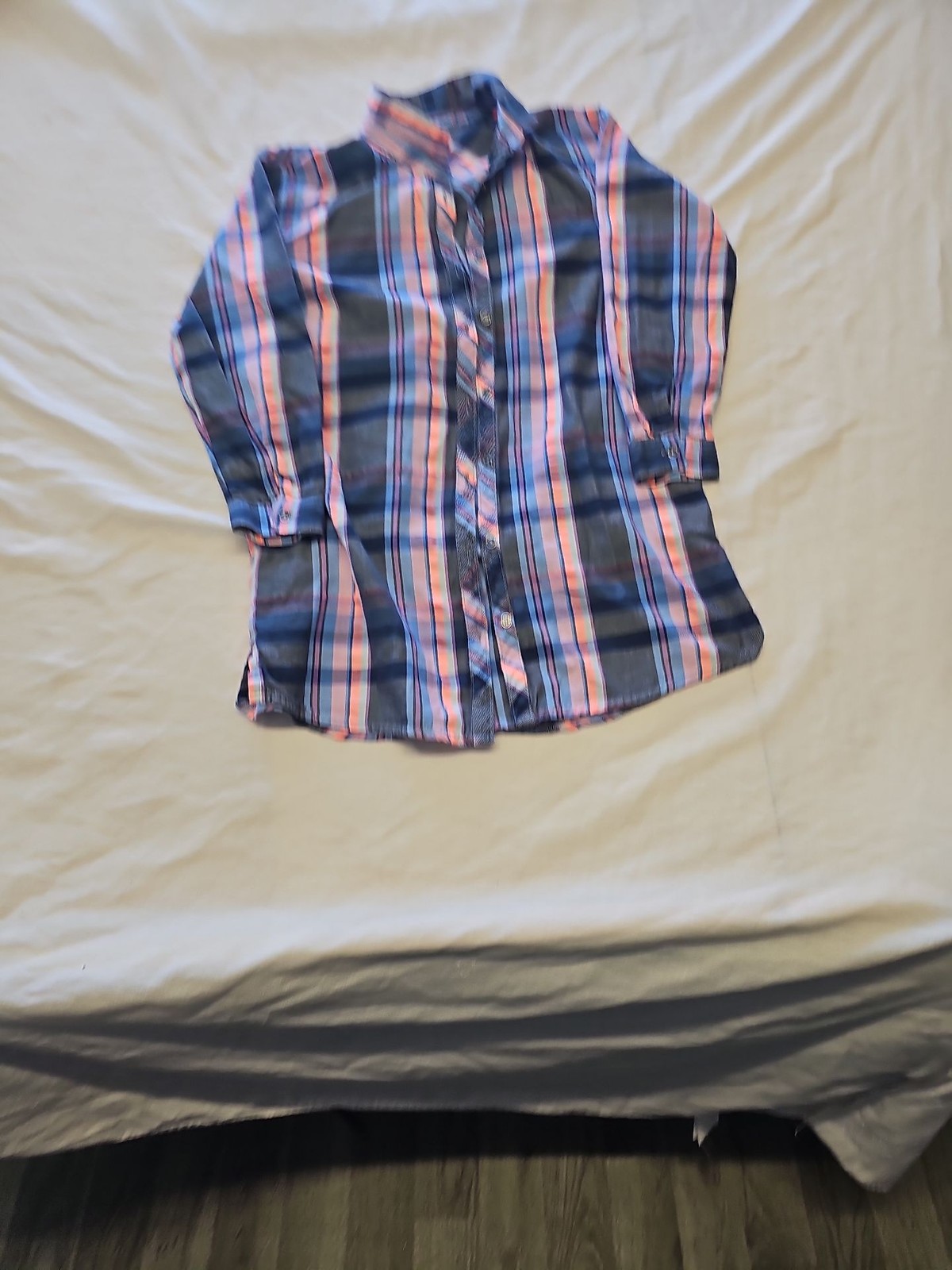 Next Checked Plaid Flannel Shirt in Blue and Pink BB932