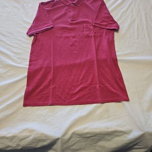 Vintage SCOUT Men's Raspberry Pink Piqué Polo Shirt L BB936