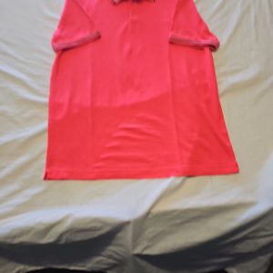Life's Men's Bright Coral Pique Polo Shirt with Tipped Collar XL BB93