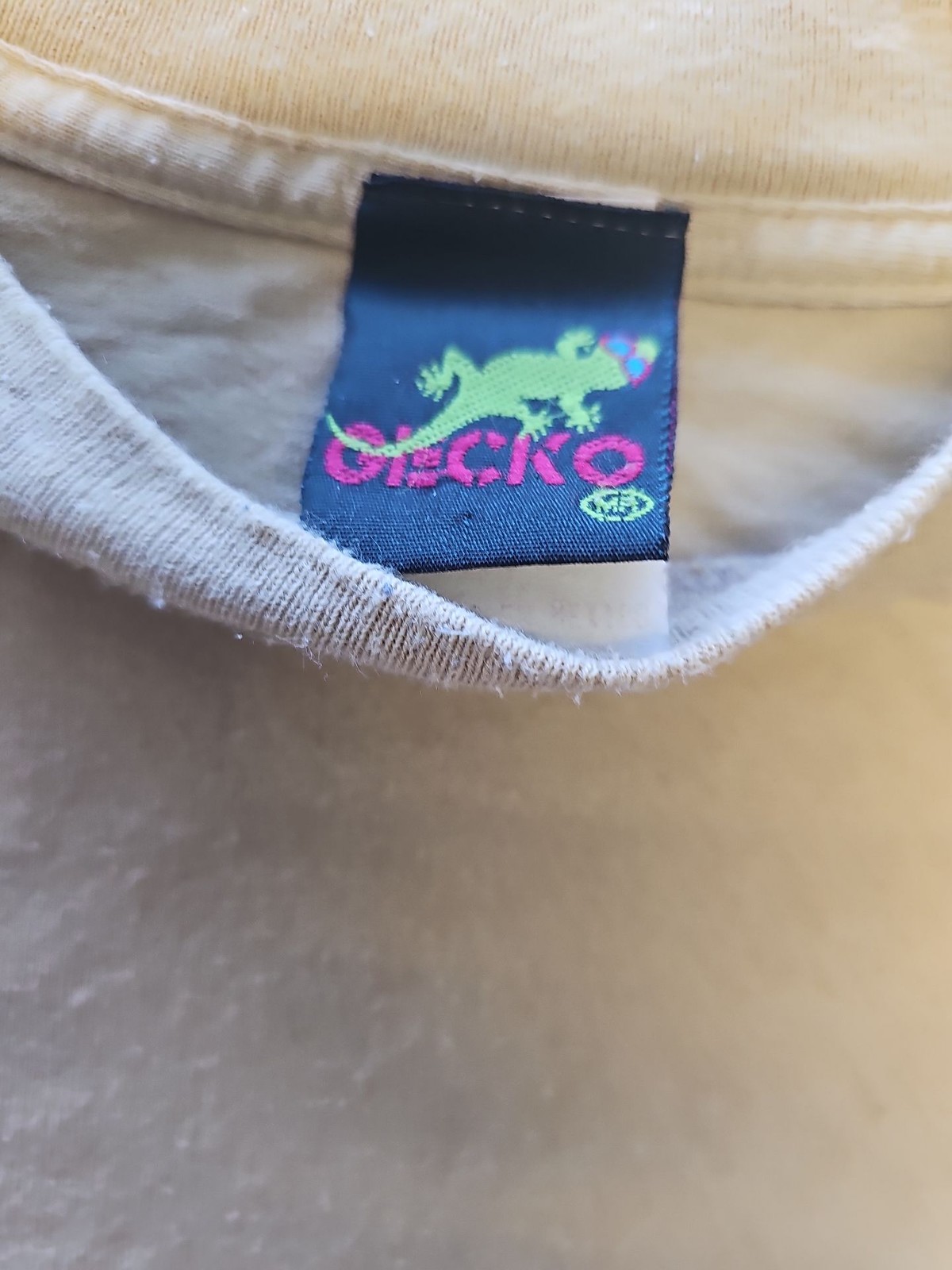 Vintage Gecko Hawaii Beige Graphic T-Shirt approx xxl BB928