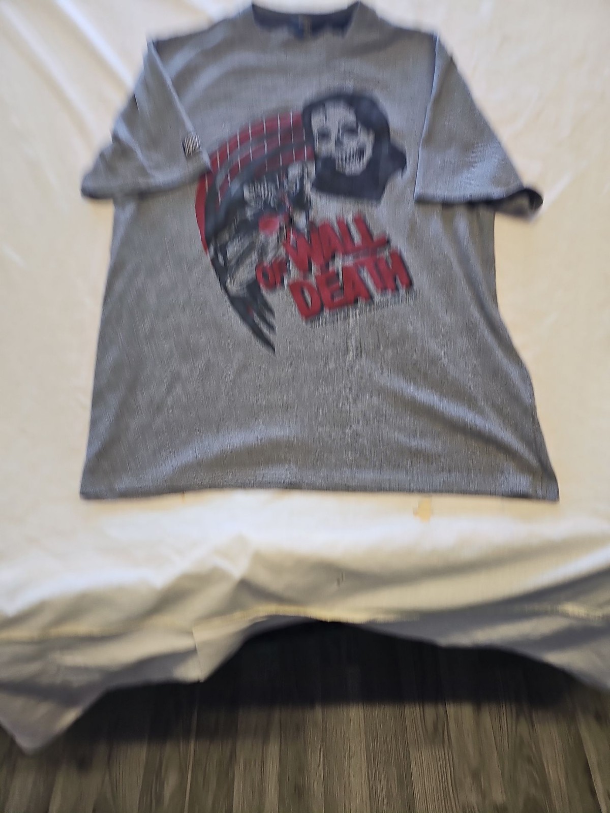 Superdry Wall of Death Skull Graphic T-Shirt Grey Marl AA922