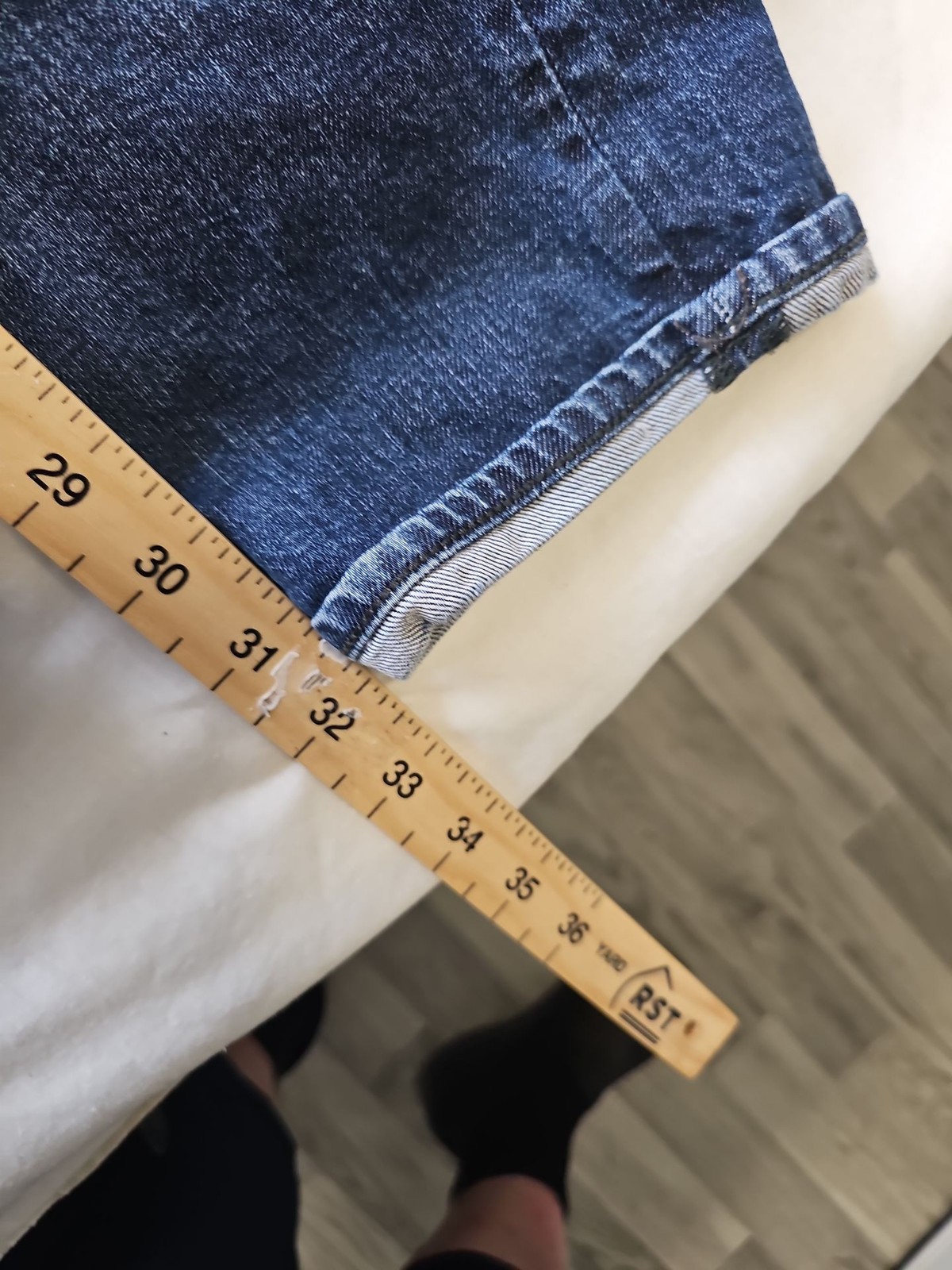 Ted Baker London Men's Straight Leg Blue Denim Jeans Size 32L W32 EE980 - Image 6