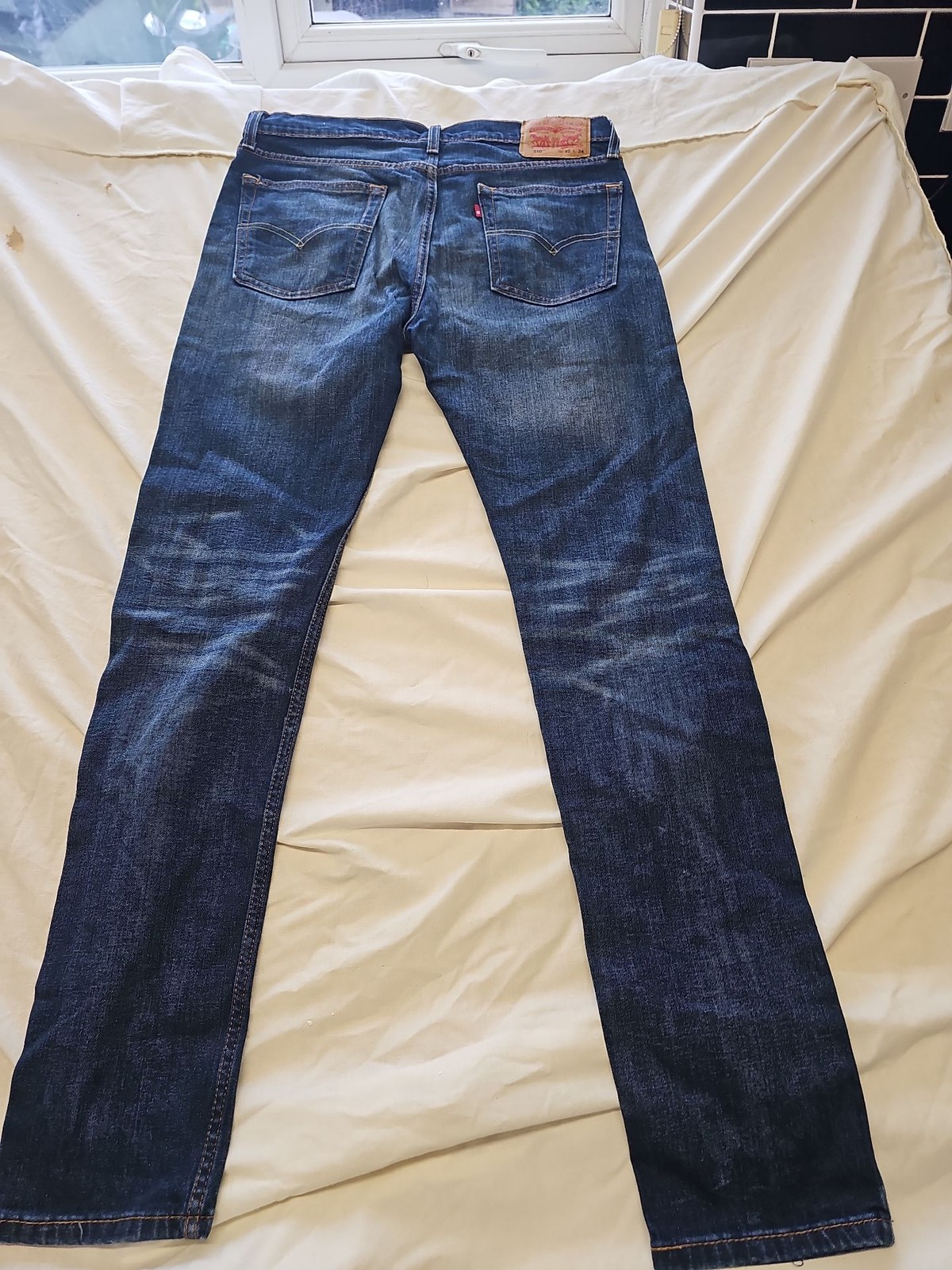 Levi's 510 Skinny Fit Jeans W32 L34 Dark Wash Denim w32 l34 EE981 - Image 5